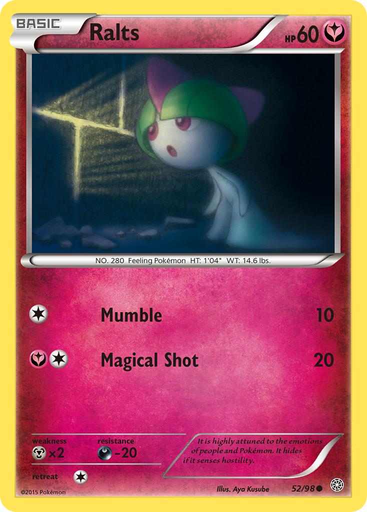 Ralts (52/98) [XY: Ancient Origins] Reverse Holofoil