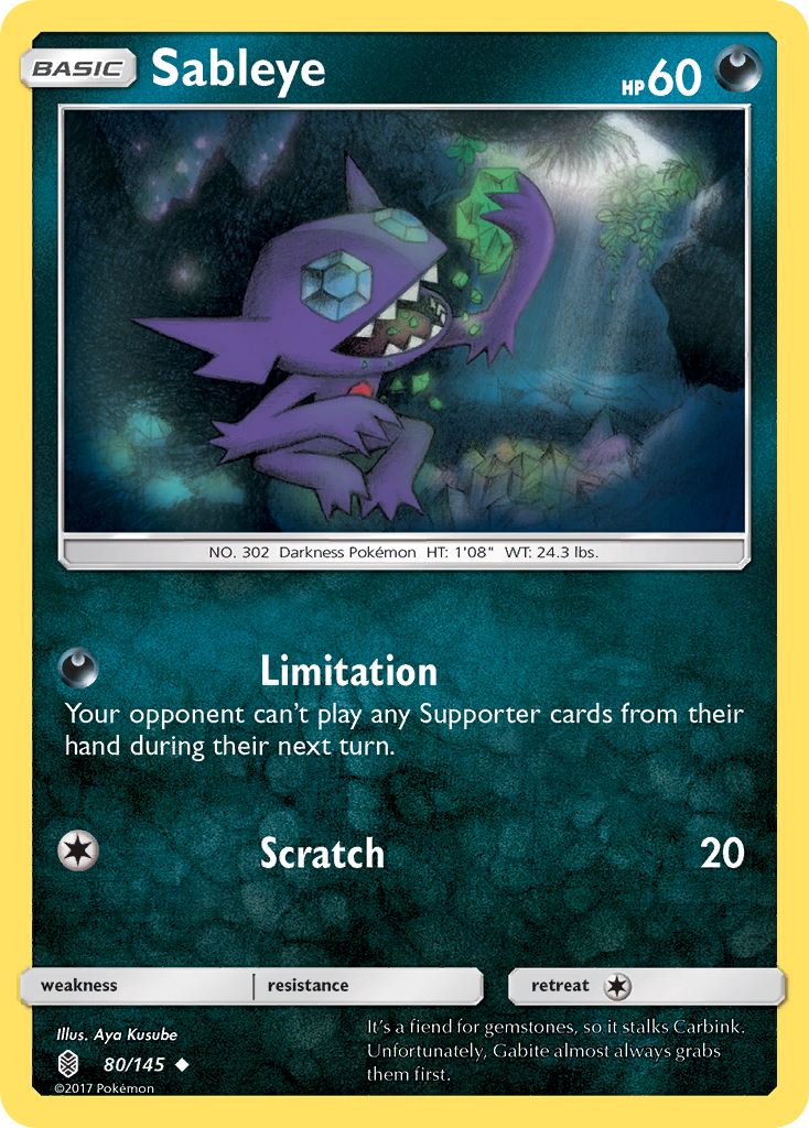 Sableye (80/145) [Sun & Moon: Guardians Rising] Reverse Holofoil