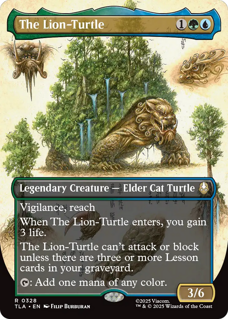 The Lion-Turtle (Borderless) [Avatar: The Last Airbender] Foil