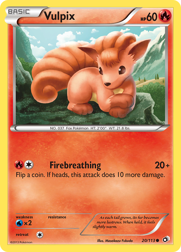 Vulpix (20/113) [Black & White: Legendary Treasures] Reverse Holofoil