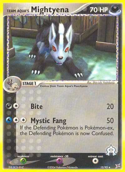 Team Aqua's Mightyena (15/95) [EX: Team Magma vs Team Aqua] Reverse Holofoil