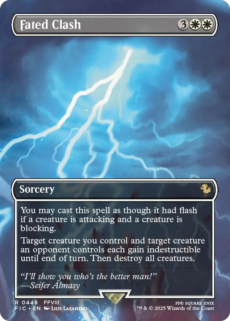Fated Clash (Borderless) [FINAL FANTASY Commander] Foil