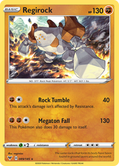 Regirock (089/185) [Sword & Shield: Vivid Voltage] Reverse Holofoil