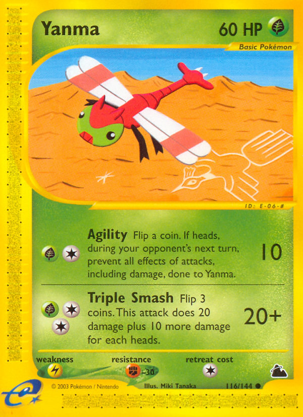 Yanma (116/144) [Skyridge] Reverse Holofoil