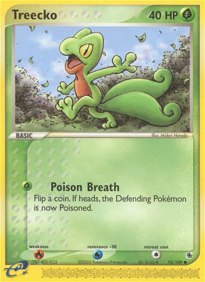 Treecko (75/109) [EX: Ruby & Sapphire] Reverse Holofoil