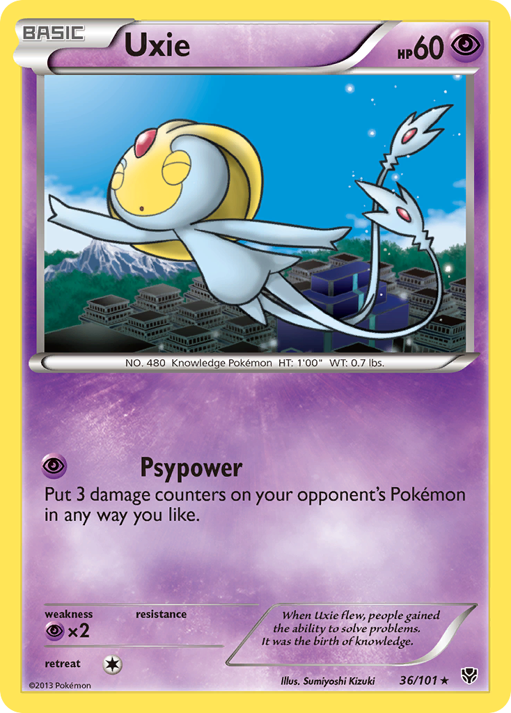 Uxie (36/101) [Black & White: Plasma Blast] Reverse Holofoil