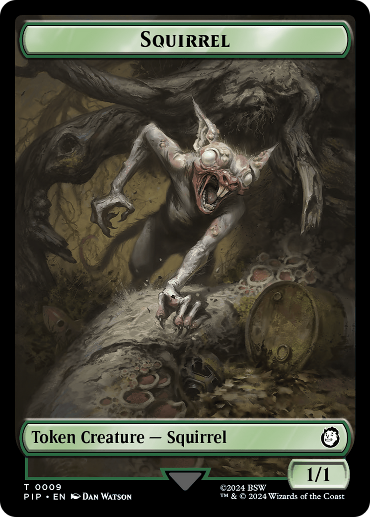 Food (013) // Squirrel Double-Sided Token [Fallout Tokens] Foil