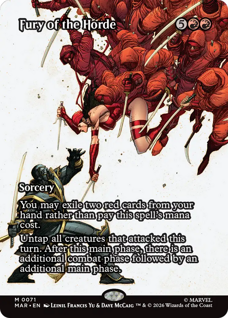 Fury of the Horde (Borderless) [Marvel Universe: Eternal-Legal] Foil