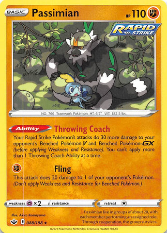 Passimian (088/198) [Sword & Shield: Chilling Reign] Reverse Holofoil