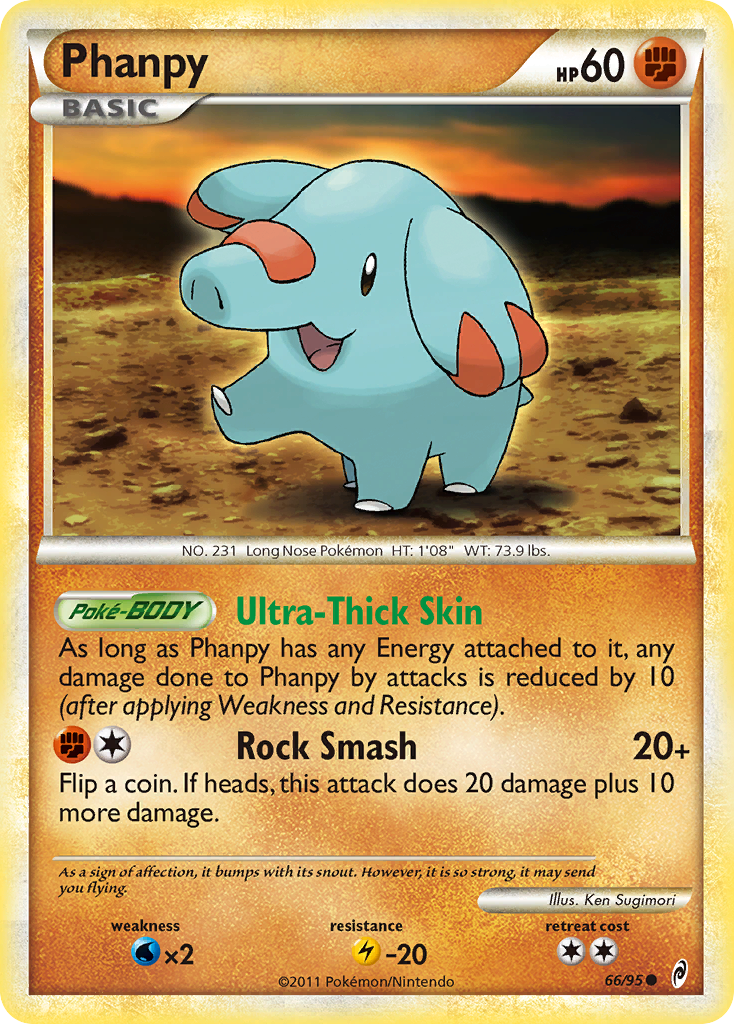 Phanpy (66/95) [HeartGold & SoulSilver: Call of Legends] Reverse Holofoil