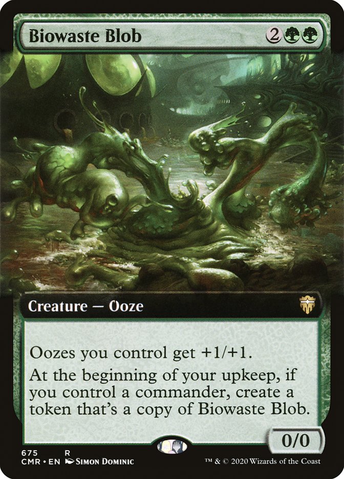 Biowaste Blob (Extended Art) [Commander Legends] Foil