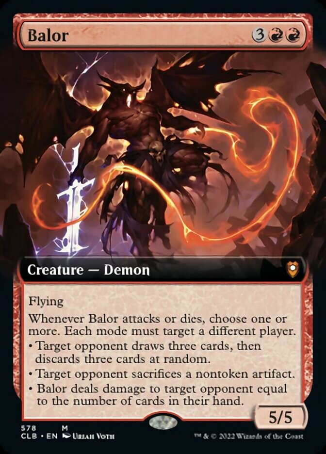 Balor (Extended Art) [Commander Legends: Battle for Baldur's Gate] Foil
