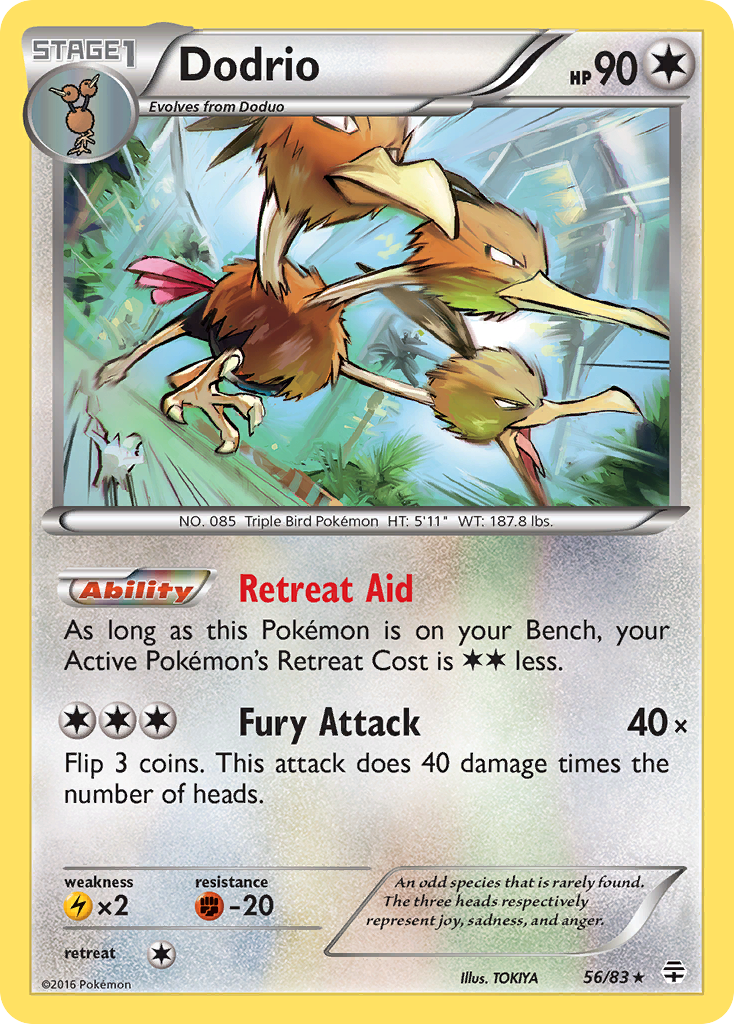 Dodrio (56/83) [XY: Generations] Reverse Holofoil