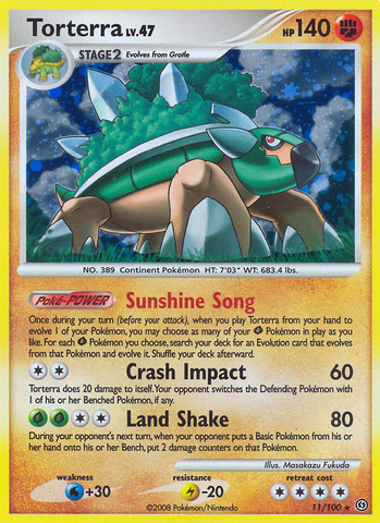 Torterra (11/100) [Diamond & Pearl: Stormfront] Reverse Holofoil