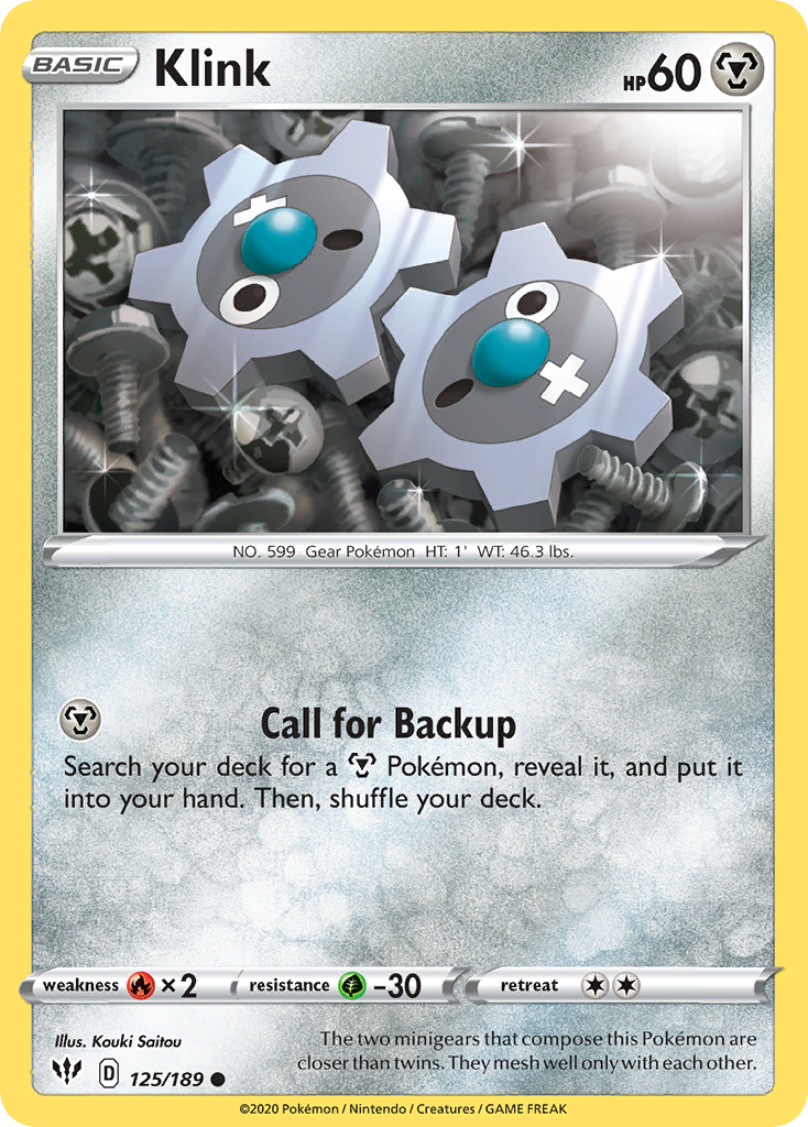 Klink (125/189) [Sword & Shield: Darkness Ablaze] Reverse Holofoil