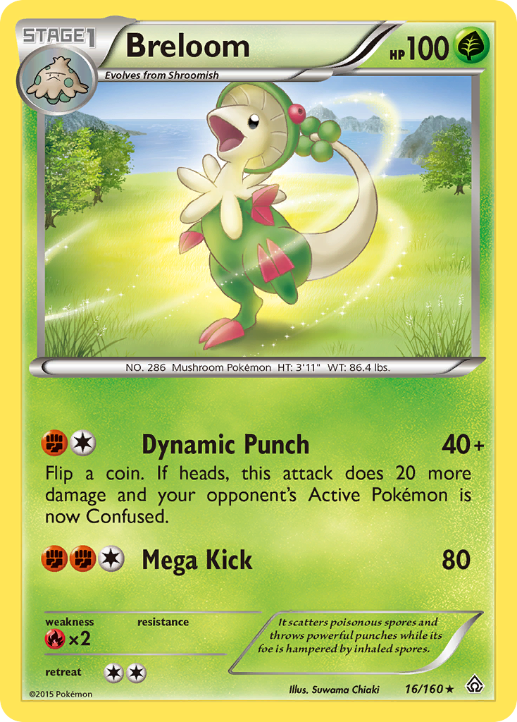 Breloom (16/160) [XY: Primal Clash] Reverse Holofoil
