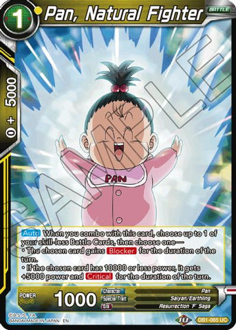 Pan, Natural Fighter (Reprint) (DB1-065) [Battle Evolution Booster] Parallel Foil