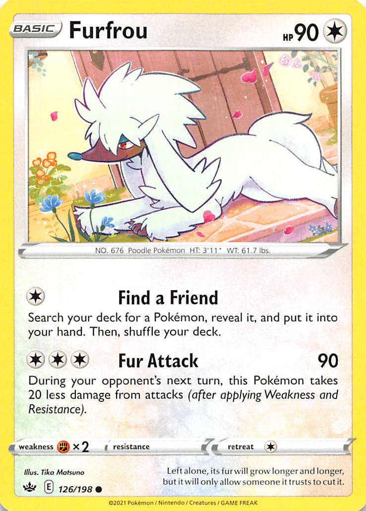 Furfrou (126/198) [Sword & Shield: Chilling Reign] Reverse Holofoil