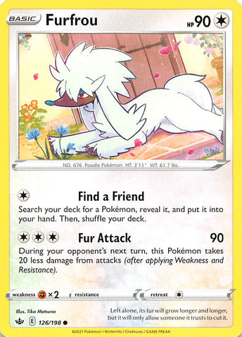 Furfrou (126/198) [Sword & Shield: Chilling Reign] Reverse Holofoil