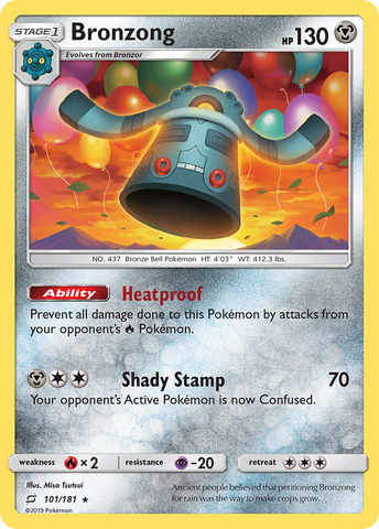 Bronzong (101/181) [Sun & Moon: Team Up] Reverse Holofoil