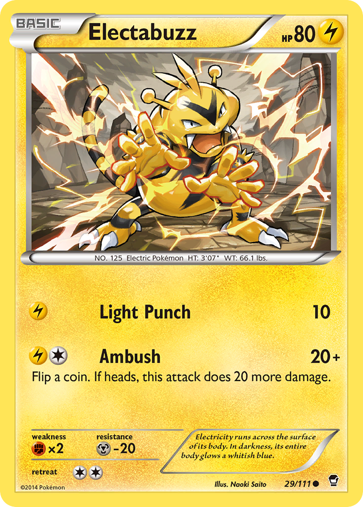 Electabuzz (29/111) [XY: Furious Fists] Reverse Holofoil
