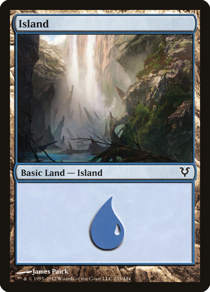 Island (233) [Avacyn Restored] Foil