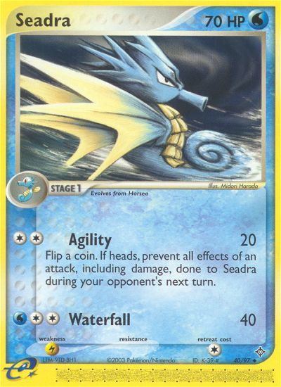 Seadra (40/97) [EX: Dragon] Reverse Holofoil