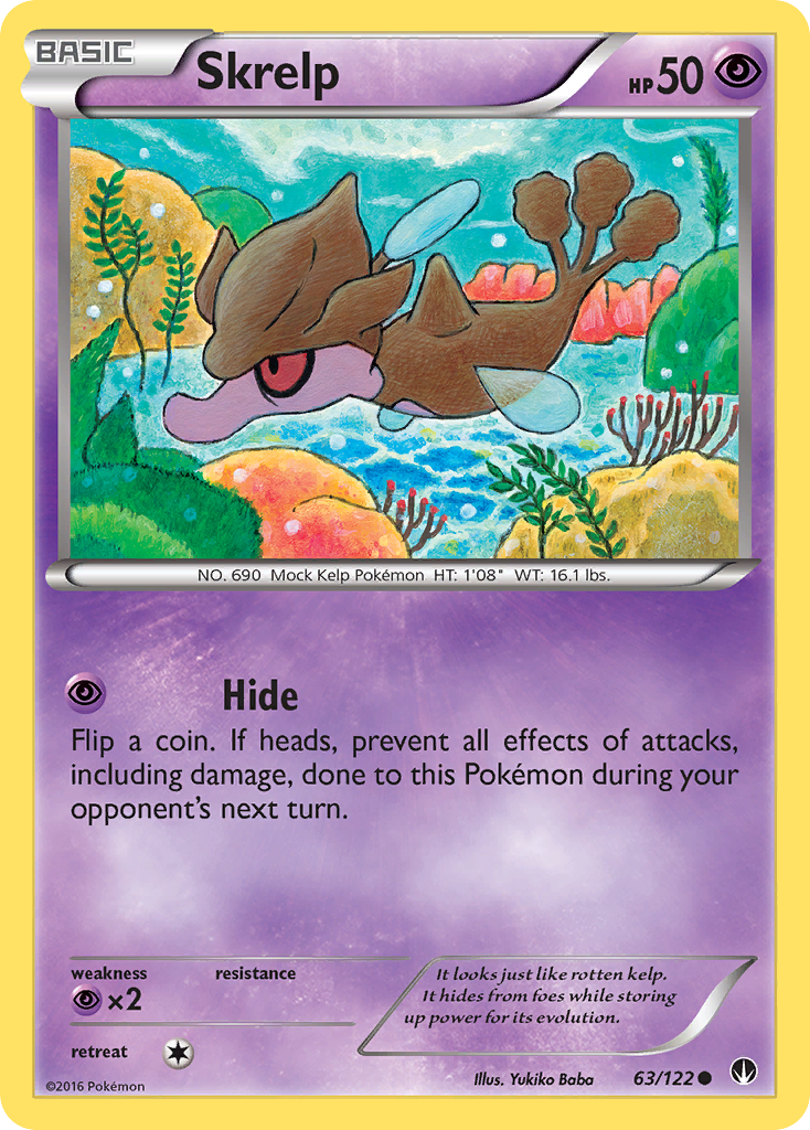 Skrelp (63/122) [XY: BREAKpoint] Reverse Holofoil