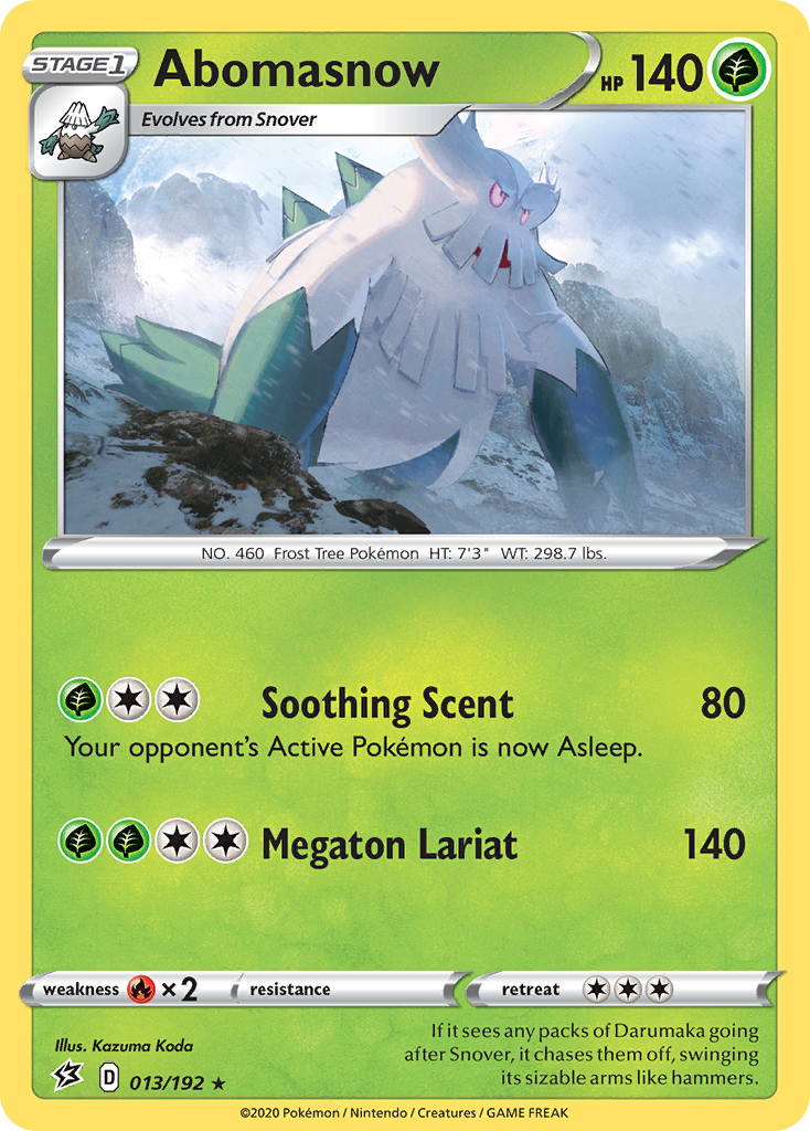 Abomasnow (013/192) [Sword & Shield: Rebel Clash] Reverse Holofoil