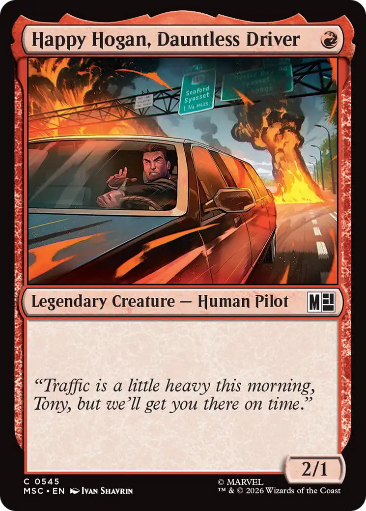Happy Hogan, Dauntless Driver (0545) [Marvel Super Heroes Commander] Foil