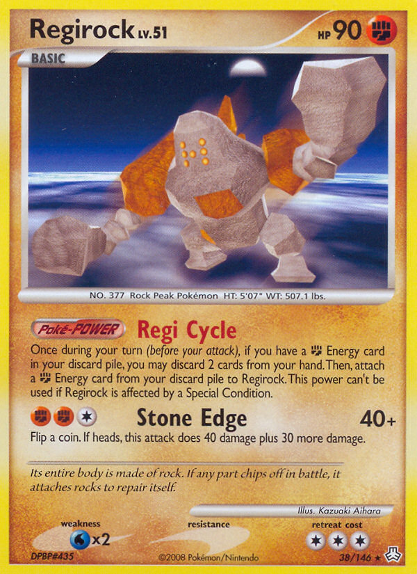 Regirock (38/146) [Diamond & Pearl: Legends Awakened] Reverse Holofoil