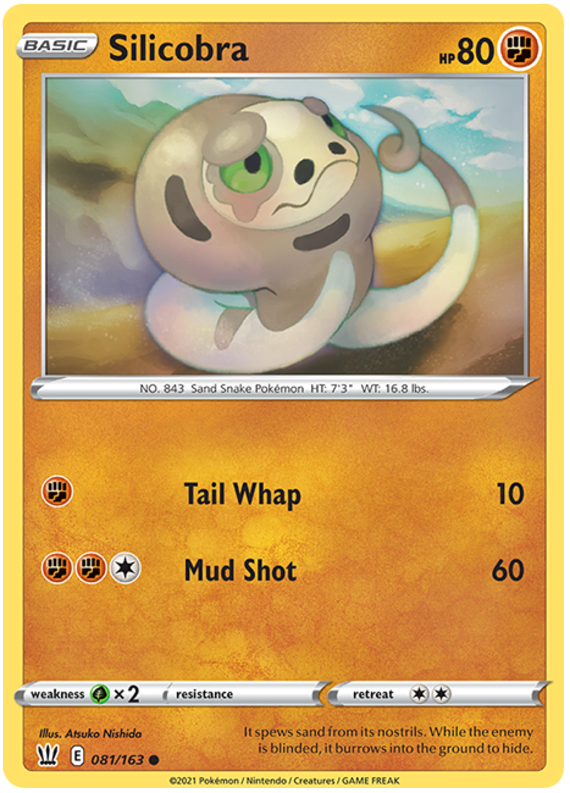 Silicobra (081/163) [Sword & Shield: Battle Styles] Reverse Holofoil