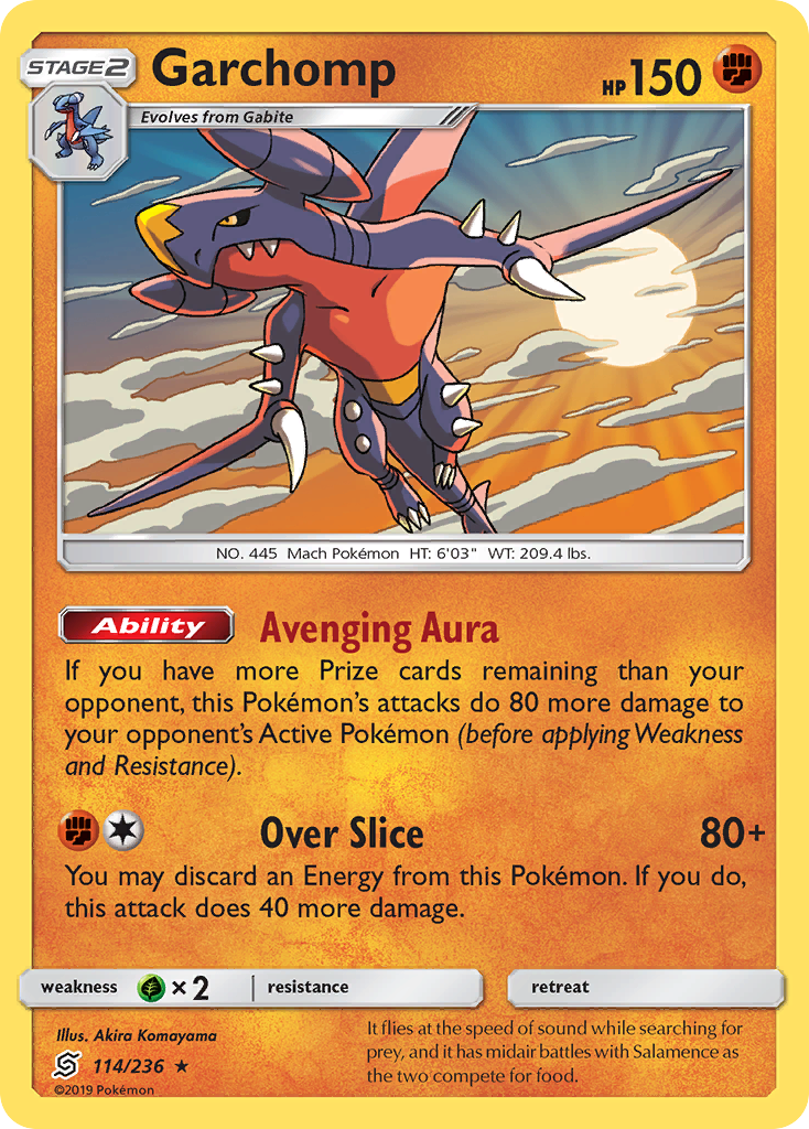 Garchomp (114/236) [Sun & Moon: Unified Minds] Reverse Holofoil