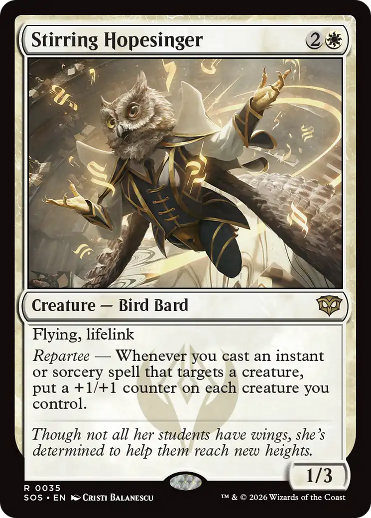 Stirring Hopesinger [Secrets of Strixhaven] Foil