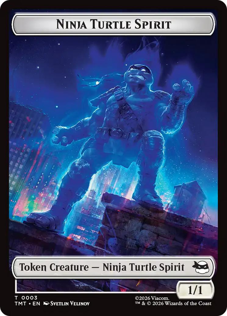 Ninja Turtle Spirit // Food Double-Sided Token [Teenage Mutant Ninja Turtles Tokens] Foil