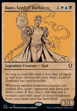 Bane, Lord of Darkness (Showcase) [Commander Legends: Battle for Baldur's Gate] Foil
