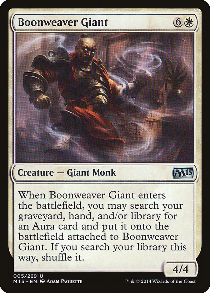 Boonweaver Giant [Magic 2015] Foil
