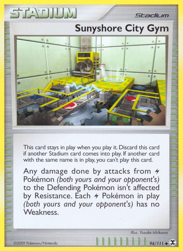 Sunyshore City Gym (94/111) [Platinum: Rising Rivals] Reverse Holofoil