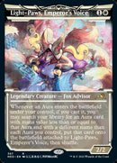 Light-Paws, Emperor's Voice (Showcase Soft Glow) [Kamigawa: Neon Dynasty] Foil