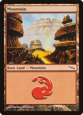 Mountain (301) [Mirrodin] Foil