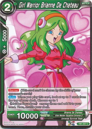 Girl Warrior Brianne De Chateau (TB1-057) [The Tournament of Power] Parallel Foil