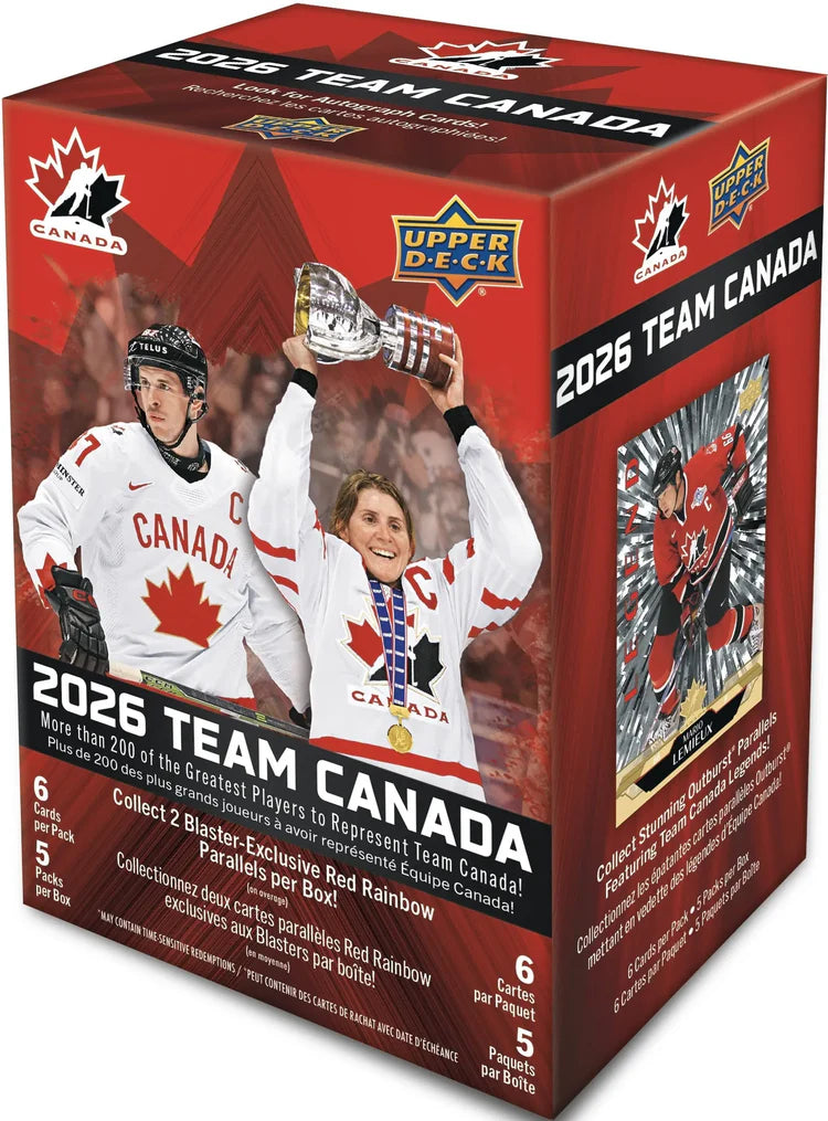 2025-26 Upper Deck Team Canada Hockey Blaster Box