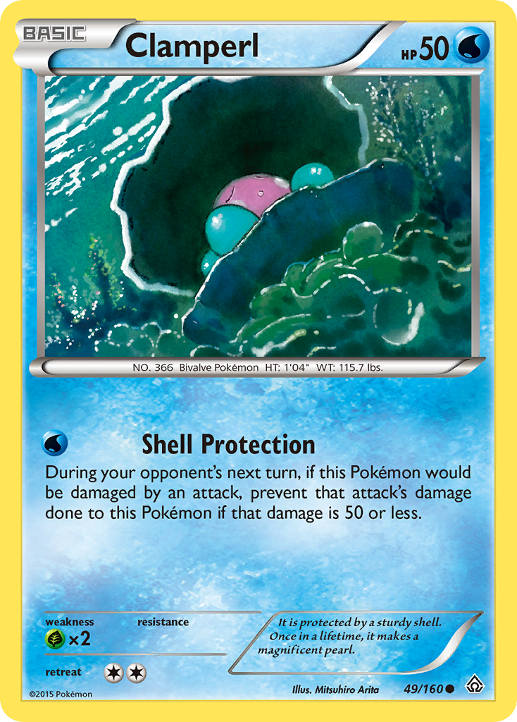 Clamperl (49/160) [XY: Primal Clash] Reverse Holofoil