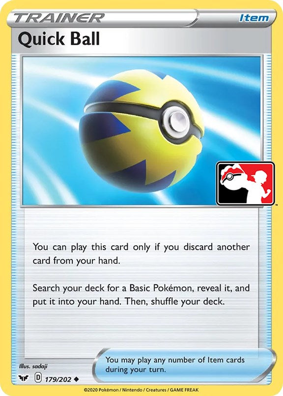 Quick Ball (179/202) [Prize Pack Series One] Holofoil