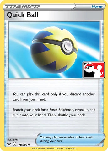 Quick Ball (179/202) [Prize Pack Series One] Holofoil