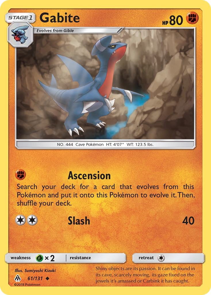 Gabite (61/131) [Sun & Moon: Forbidden Light] Reverse Holofoil