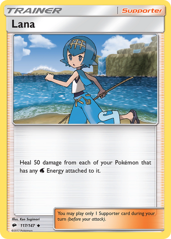 Lana (117/147) [Sun & Moon: Burning Shadows] Reverse Holofoil