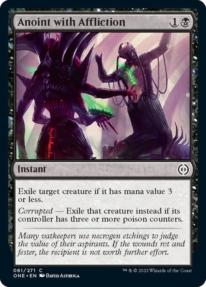 Anoint with Affliction [Phyrexia: All Will Be One] Foil