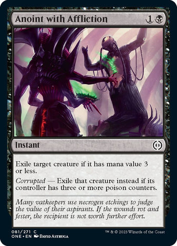 Anoint with Affliction [Phyrexia: All Will Be One] Foil