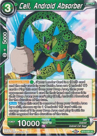Cell, Android Absorber (BT9-039) [Universal Onslaught] Parallel Foil